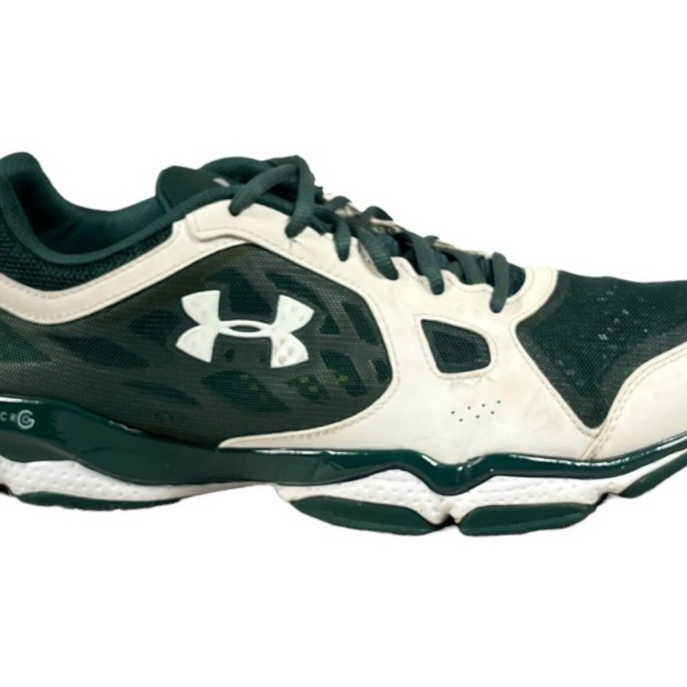 Under Armour Men's Green and White Micro G Athletic Shoes